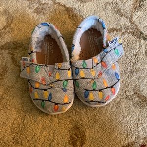 Christmas light Toms size 4